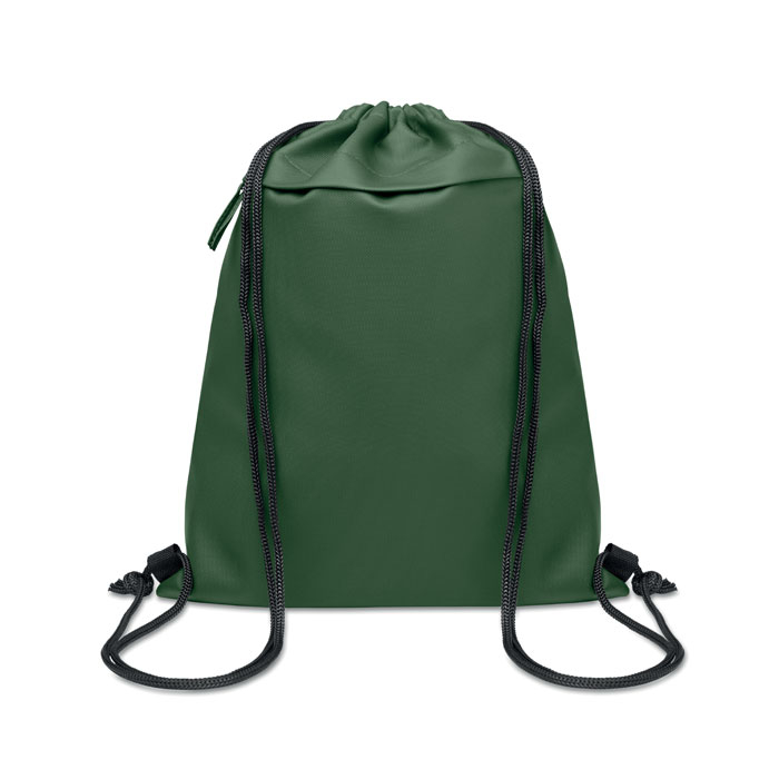 Sac à cordon personnalisable 600D RPET Bangkok Bag Vert fonce